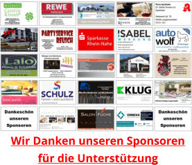 Wir Danken unseren Sponsoren für die Unterstützung