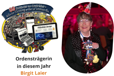Ordensträgerin in diesem Jahr  Birgit Laier