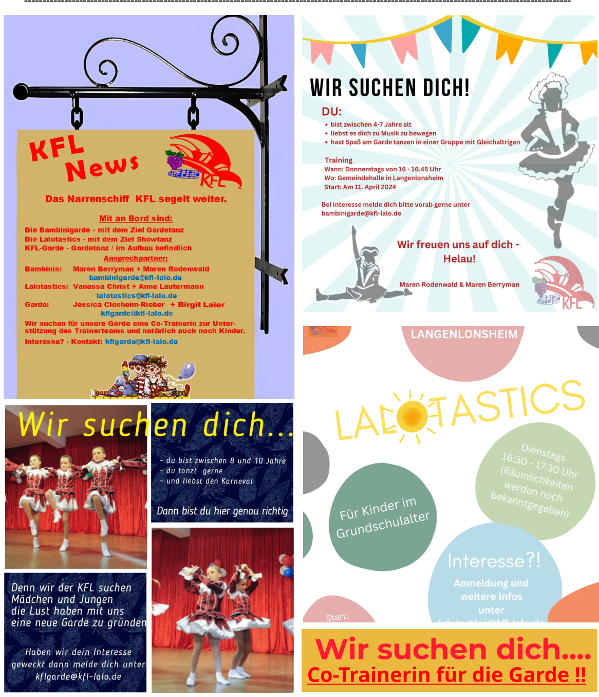Co-Trainerin für die Garde !! -----------------------------------------------------------------------------------------------------------------------------------------------------