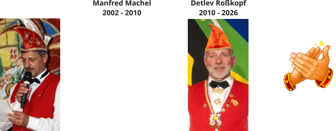 Manfred Machel 2002 - 2010 Detlev Roßkopf 2010 - 2026